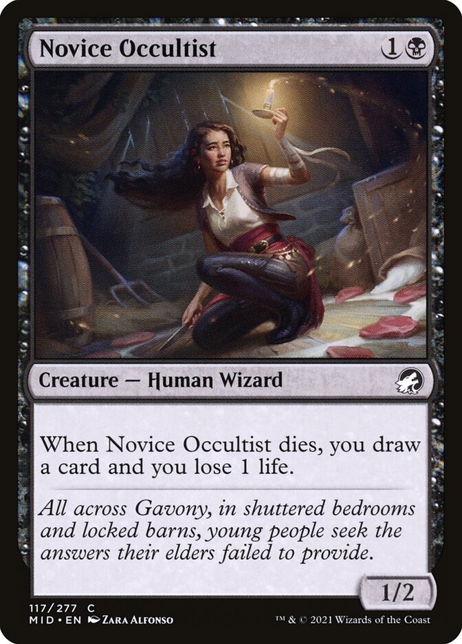 Novice Occultist 117/277 (Innistrad: Midnight Hunt)  | Chromatic Games