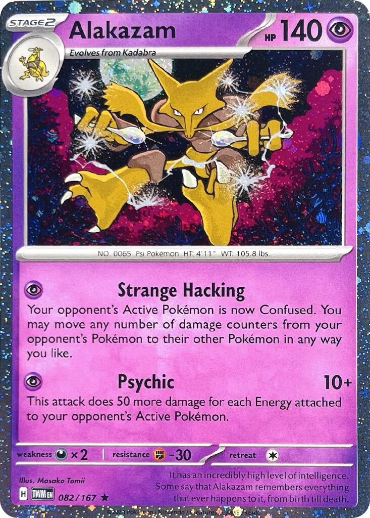 Alakazam (082/167) (Cosmos Holo) [Scarlet & Violet: Twilight Masquerade] | Chromatic Games