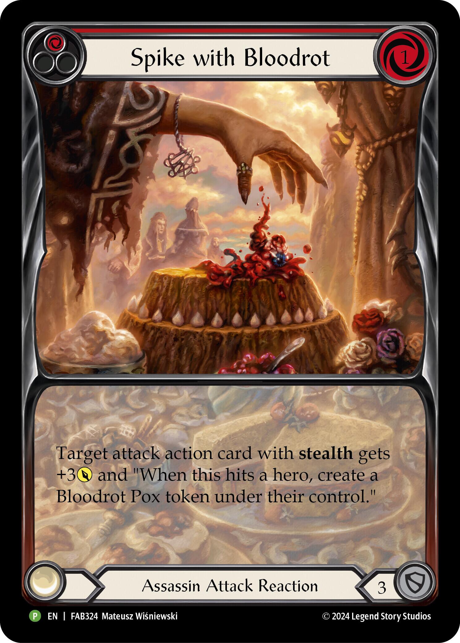 Spike with Bloodrot [FAB324] (Promo)  Rainbow Foil | Chromatic Games
