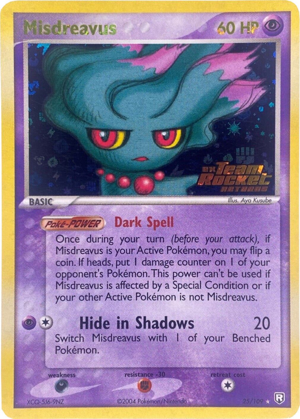 Misdreavus (25/109) (Stamped) [EX: Team Rocket Returns] | Chromatic Games