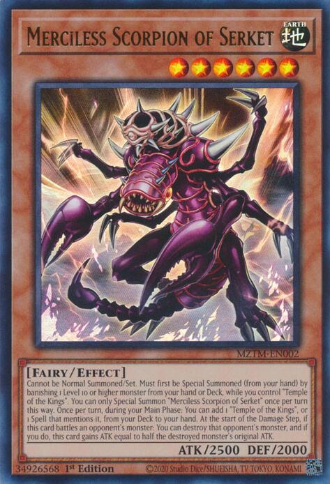 Merciless Scorpion of Serket [MZTM-EN002] Ultra Rare | Chromatic Games