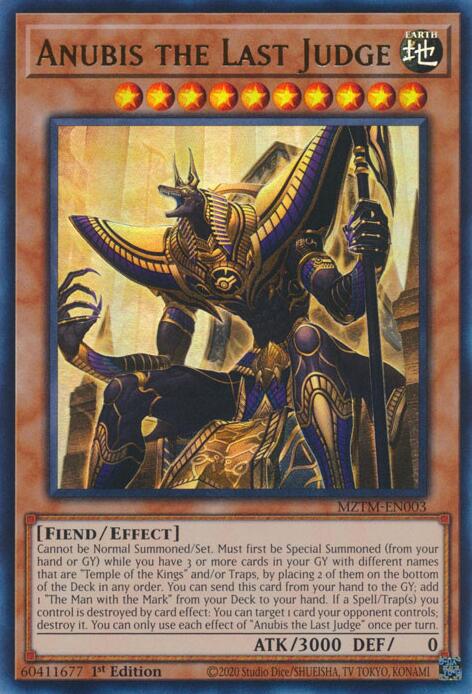 Anubis the Last Judge [MZTM-EN003] Ultra Rare | Chromatic Games