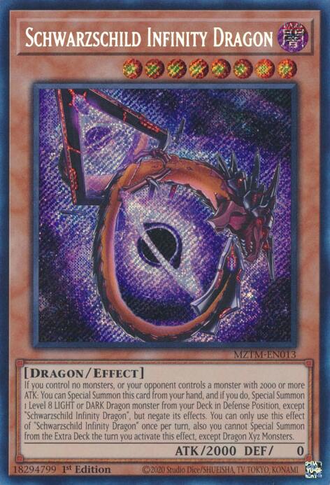 Schwarzschild Infinity Dragon [MZTM-EN013] Secret Rare | Chromatic Games