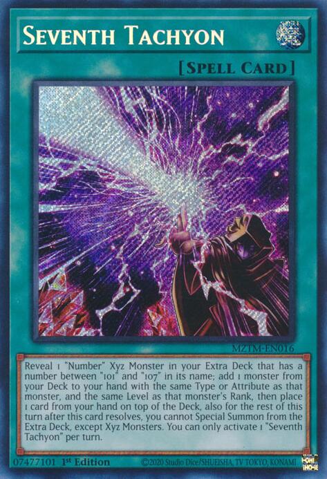 Seventh Tachyon [MZTM-EN016] Secret Rare | Chromatic Games