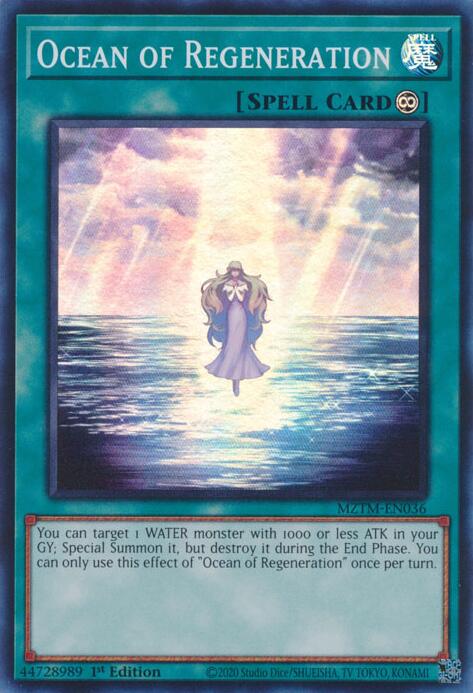 Ocean of Regeneration [MZTM-EN036] Super Rare | Chromatic Games