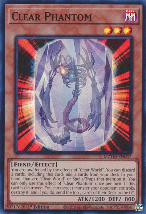 Clear Phantom [MZTM-EN037] Super Rare | Chromatic Games