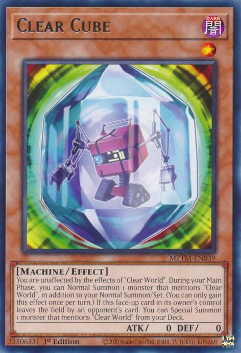 Clear Cube [MZTM-EN039] Rare | Chromatic Games