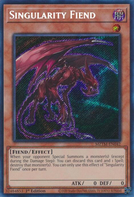 Singularity Fiend [MZTM-EN042] Secret Rare | Chromatic Games