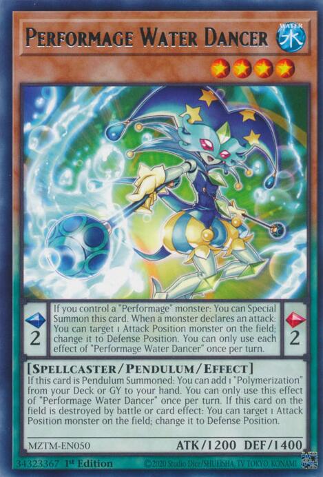 Performage Water Dancer [MZTM-EN050] Rare | Chromatic Games