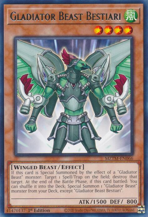 Gladiator Beast Bestiari [MZTM-EN066] Rare | Chromatic Games