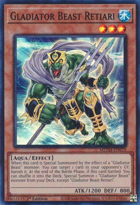 Gladiator Beast Retiari [MZTM-EN070] Super Rare | Chromatic Games