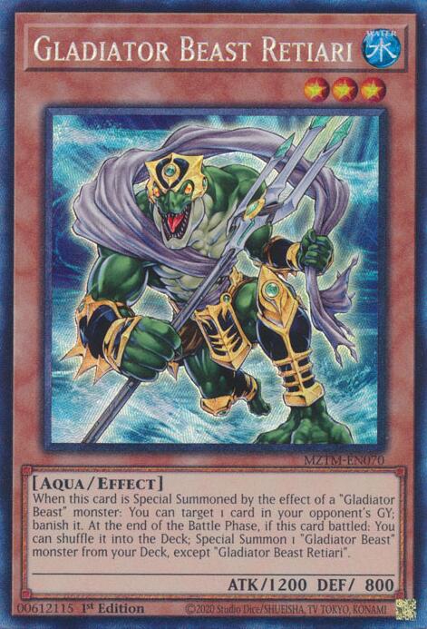 Gladiator Beast Retiari (Collector's Rare) [MZTM-EN070] Collector's Rare | Chromatic Games