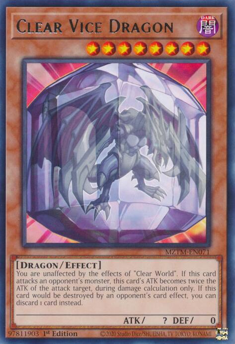 Clear Vice Dragon [MZTM-EN071] Rare | Chromatic Games