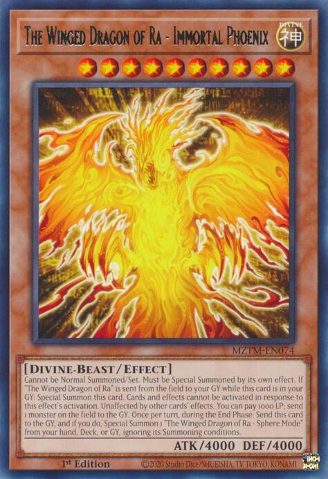 The Winged Dragon of Ra - Immortal Phoenix [MZTM-EN074] Rare | Chromatic Games