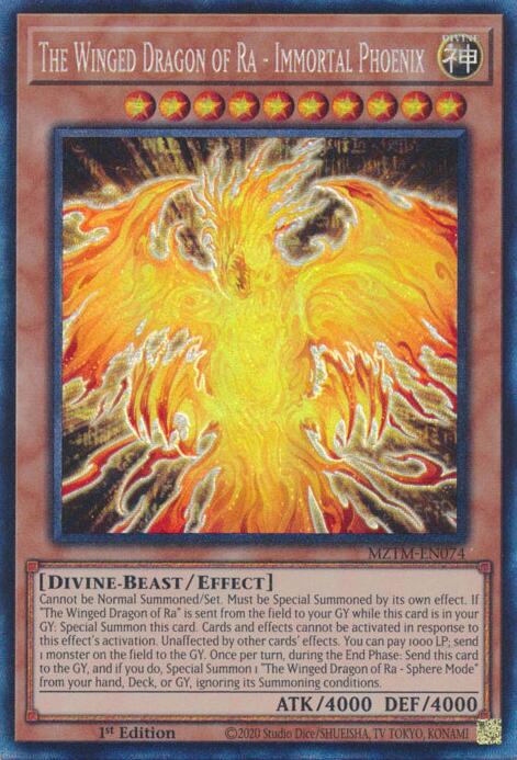 The Winged Dragon of Ra - Immortal Phoenix (Collector's Rare) [MZTM-EN074] Collector's Rare | Chromatic Games