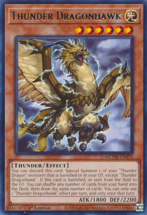 Thunder Dragonhawk [MZTM-EN076] Rare | Chromatic Games