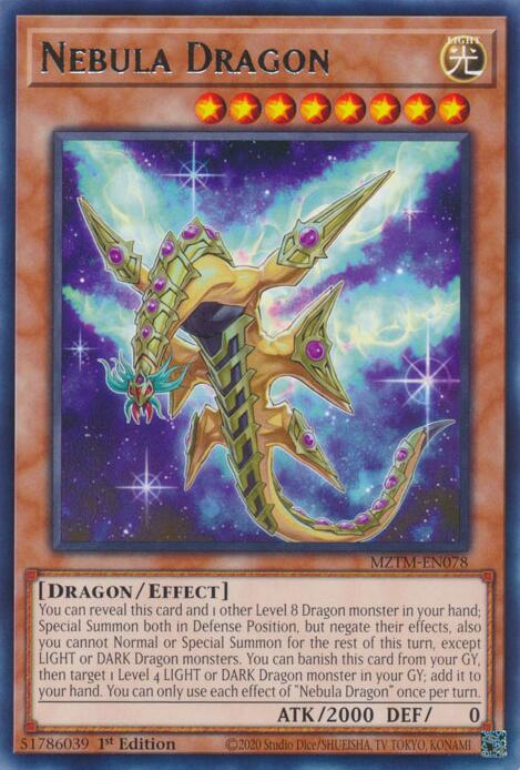 Nebula Dragon [MZTM-EN078] Rare | Chromatic Games