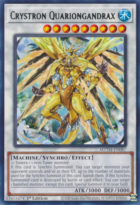 Crystron Quariongandrax [MZTM-EN087] Rare | Chromatic Games