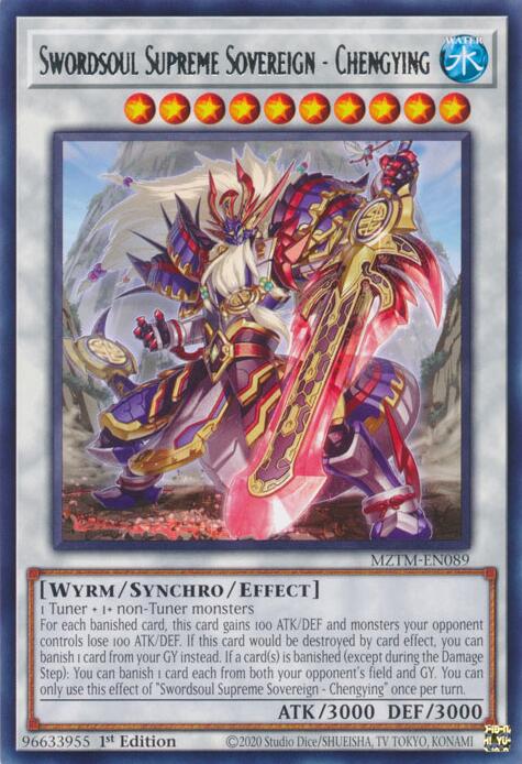 Swordsoul Supreme Sovereign - Chengying [MZTM-EN089] Rare | Chromatic Games