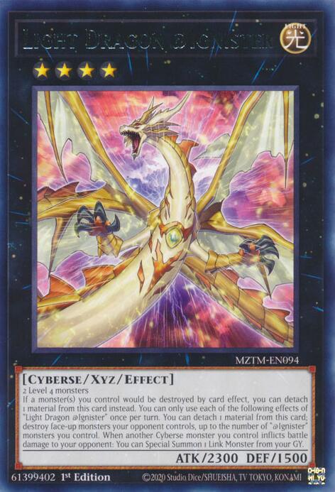 Light Dragon @Ignister [MZTM-EN094] Rare | Chromatic Games