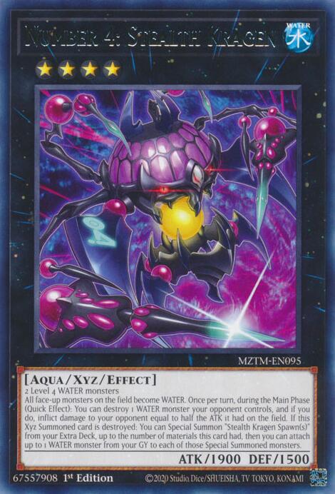 Number 4: Stealth Kragen [MZTM-EN095] Rare | Chromatic Games