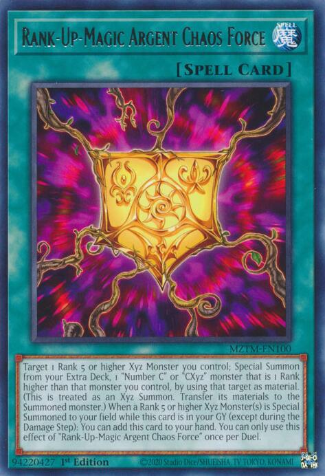 Rank-Up-Magic Argent Chaos Force [MZTM-EN100] Rare | Chromatic Games