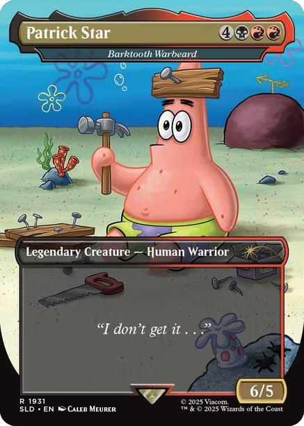 Patrick Star - Barktooth Warbeard [Secret Lair Drop Series] | Chromatic Games