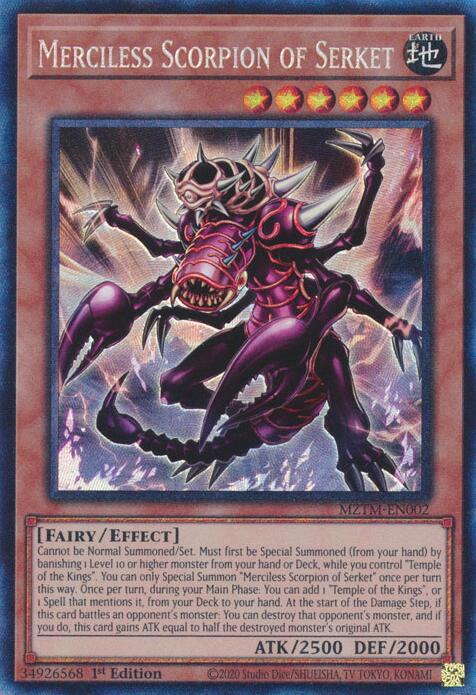 Merciless Scorpion of Serket (Collector's Rare) [MZTM-EN002] Ultra Rare | Chromatic Games