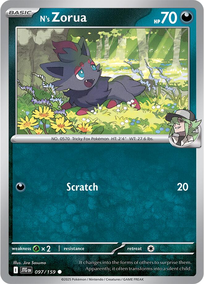 N's Zorua (097/159) [Scarlet & Violet: Journey Together] | Chromatic Games