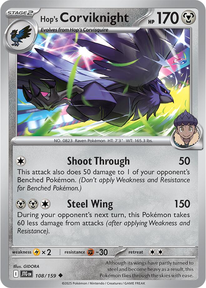 Hop's Corviknight (108/159) [Scarlet & Violet: Journey Together] | Chromatic Games