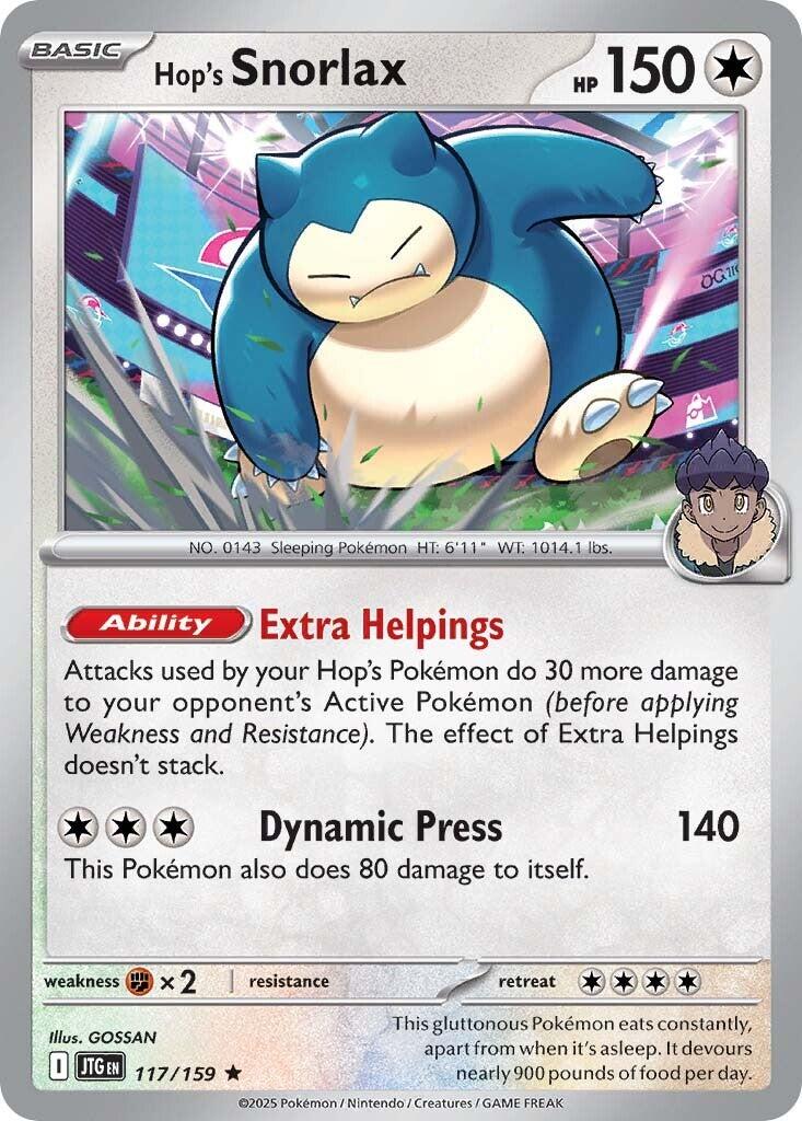 Hop's Snorlax (117/159) [Scarlet & Violet: Journey Together] | Chromatic Games