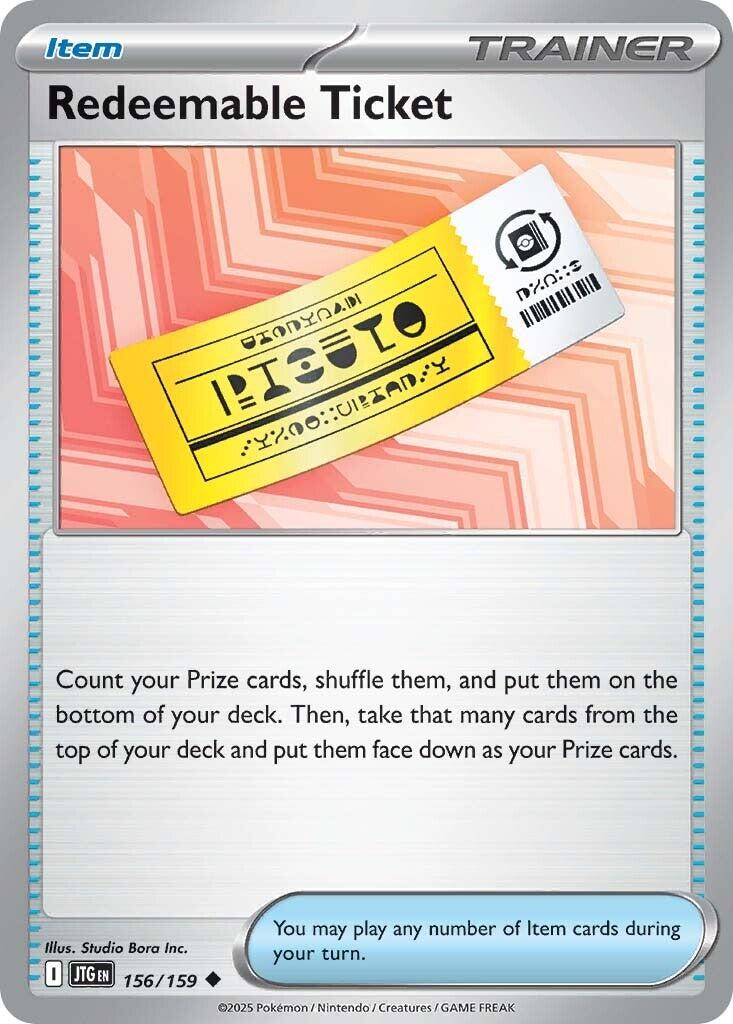 Redeemable Ticket (156/159) [Scarlet & Violet: Journey Together] | Chromatic Games