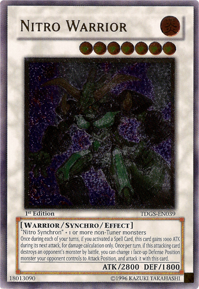 Nitro Warrior [TDGS-EN039] Ultimate Rare | Chromatic Games