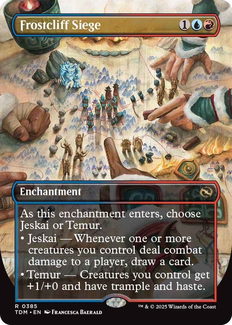 Frostcliff Siege (Borderless) [Tarkir: Dragonstorm] | Chromatic Games