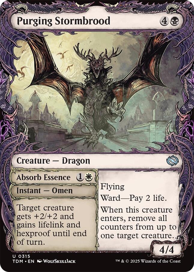 Purging Stormbrood (Showcase) [Tarkir: Dragonstorm] | Chromatic Games
