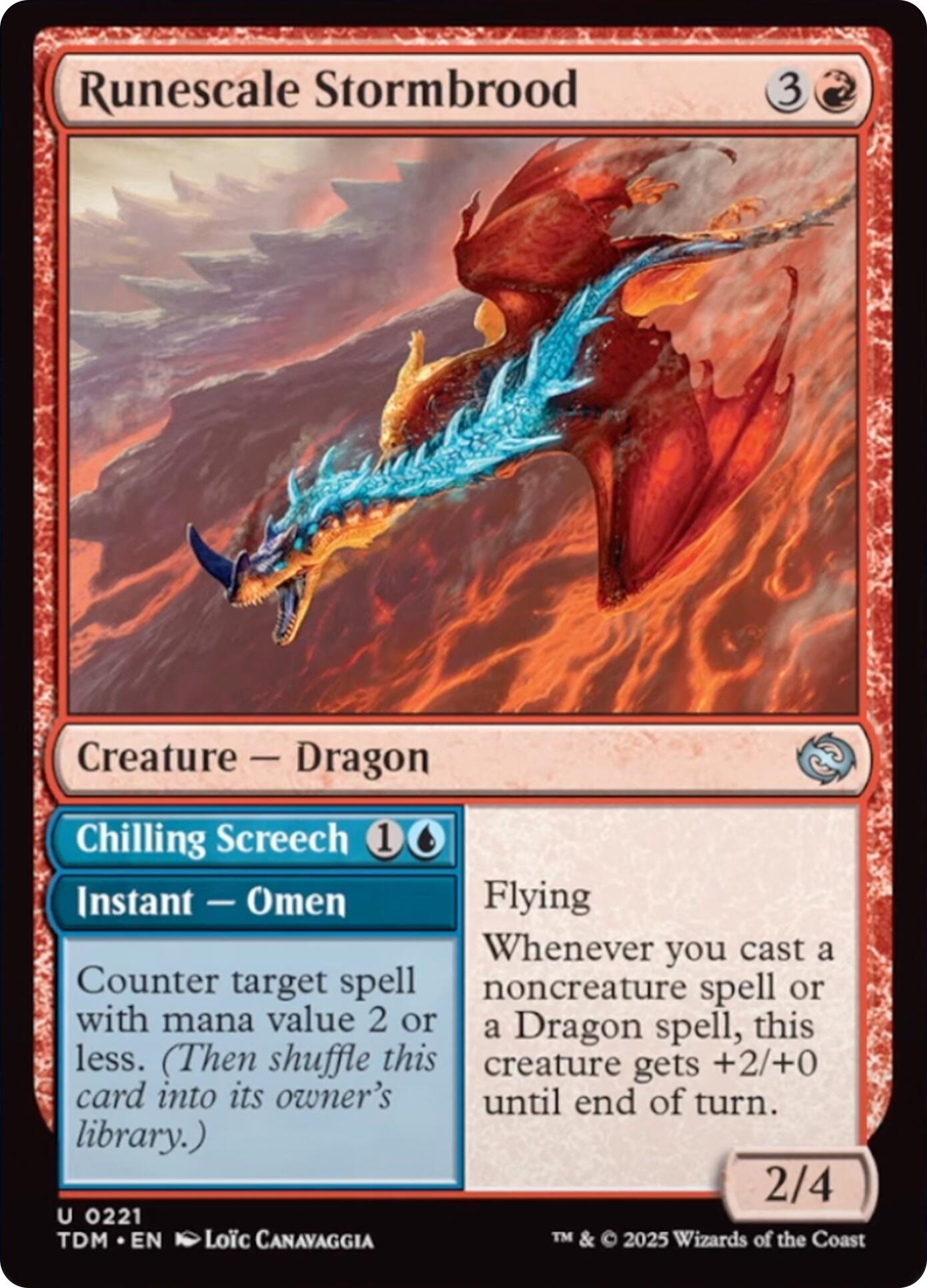 Runescale Stormbrood [Tarkir: Dragonstorm] | Chromatic Games