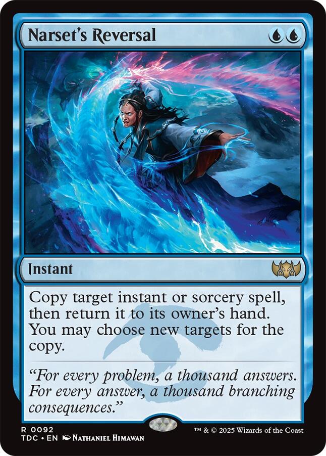Narset's Reversal [Tarkir: Dragonstorm Commander] | Chromatic Games