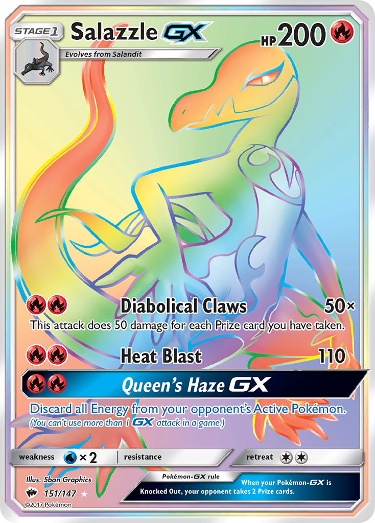 Salazzle GX (151/147) [Sun & Moon: Burning Shadows] | Chromatic Games