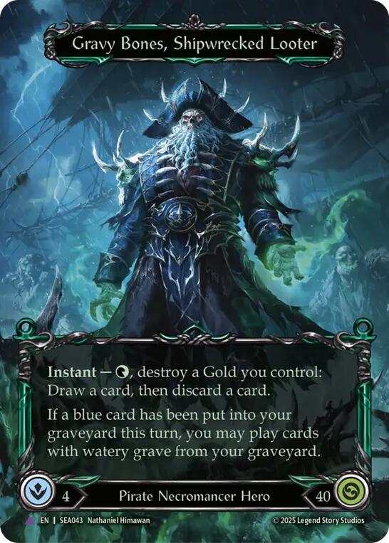 Gravy Bones, Shipwrecked Looter (Marvel) [SEA043] (High Seas)  Cold Foil | Chromatic Games