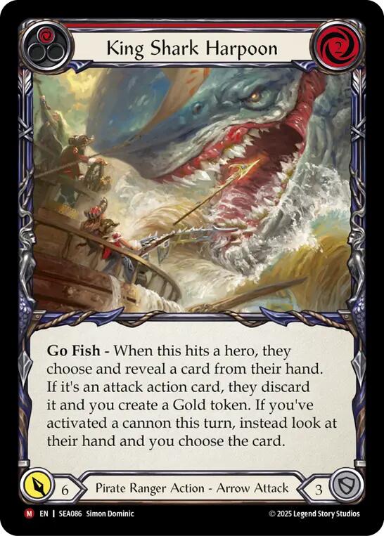 King Shark Harpoon [SEA086] (High Seas)  Rainbow Foil | Chromatic Games