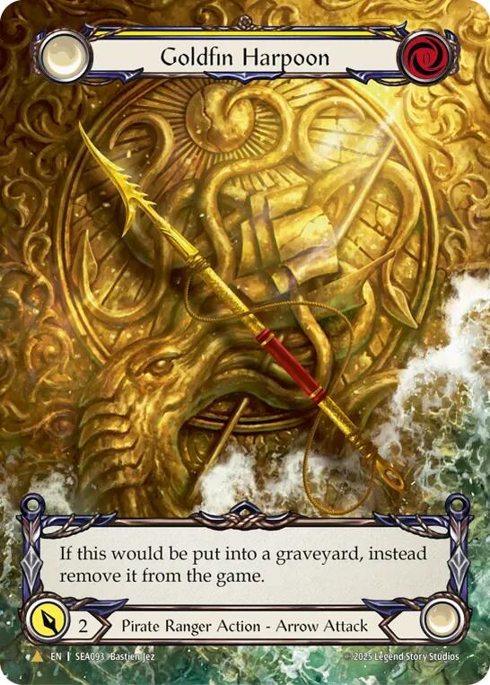 Goldfin Harpoon (Marvel) (Golden) [SEA093] (High Seas)  Cold Foil | Chromatic Games