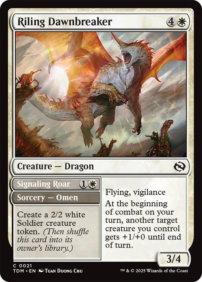 Riling Dawnbreaker [Tarkir: Dragonstorm] | Chromatic Games