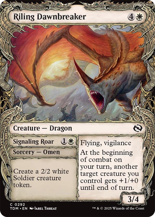 Riling Dawnbreaker (Showcase) [Tarkir: Dragonstorm] | Chromatic Games