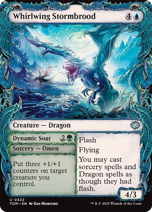 Whirlwing Stormbrood (Showcase) [Tarkir: Dragonstorm] | Chromatic Games