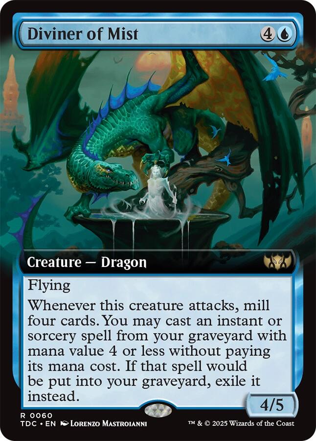 Diviner of Mist (Extended Art) [Tarkir: Dragonstorm Commander] | Chromatic Games