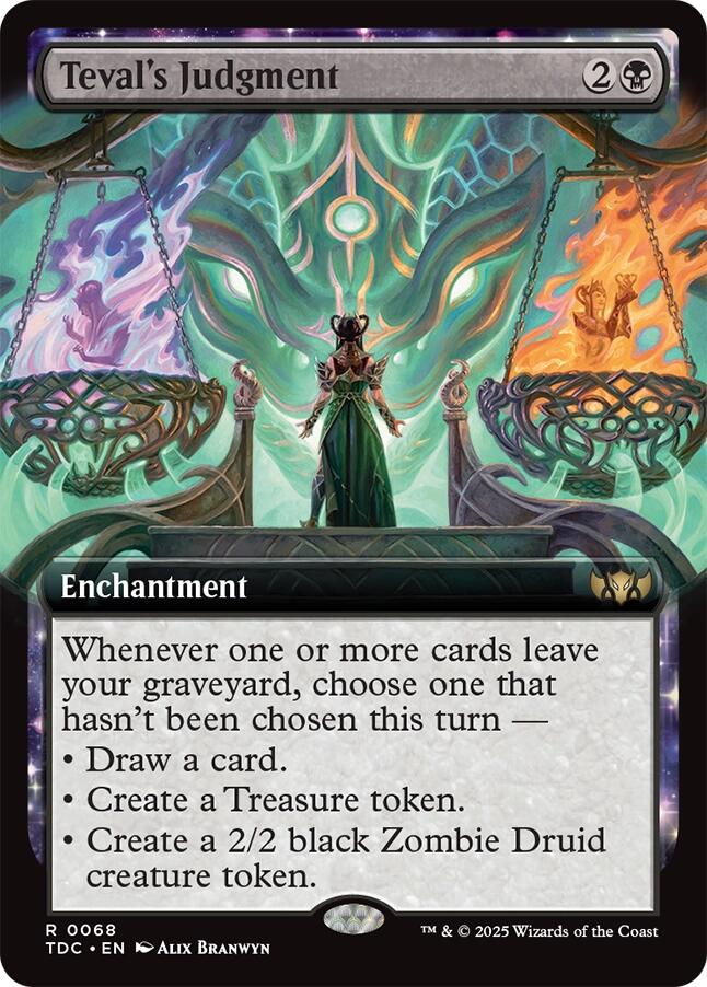 Teval's Judgment (Extended Art) [Tarkir: Dragonstorm Commander] | Chromatic Games