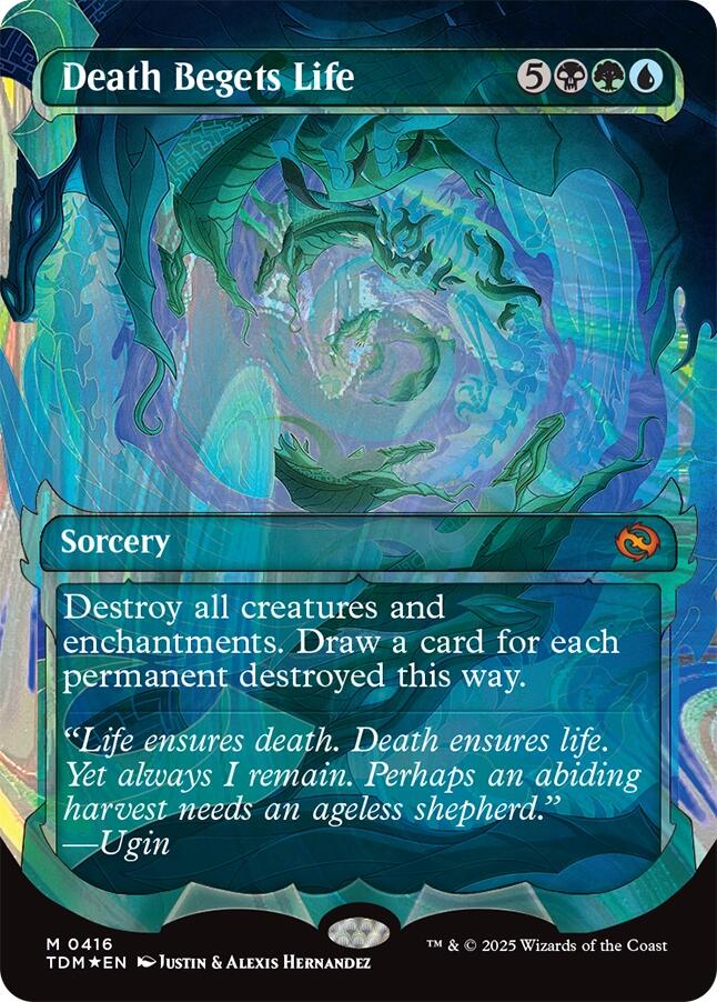 Death Begets Life (Showcase) (Halo Foil) [Tarkir: Dragonstorm] | Chromatic Games