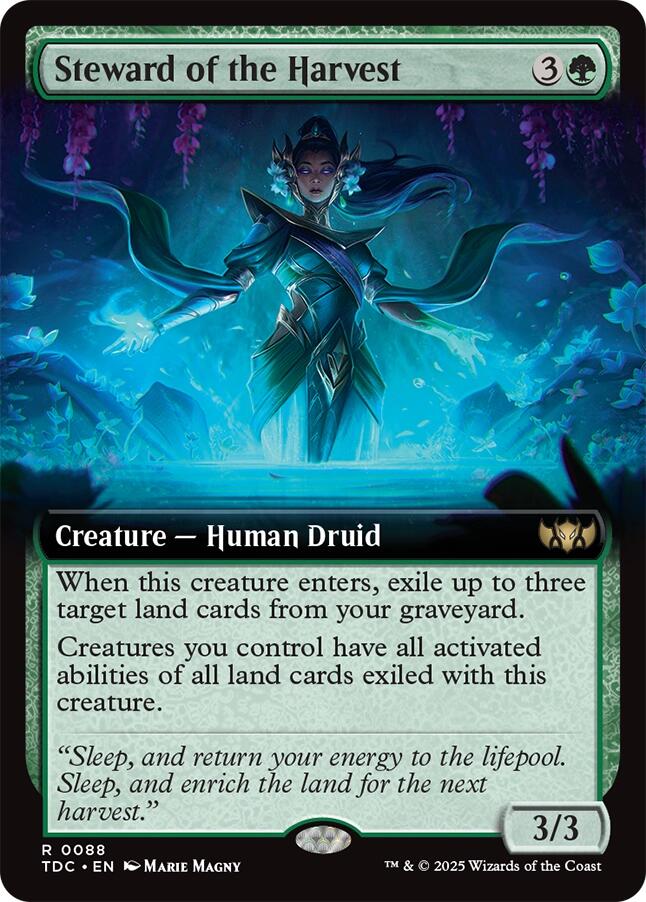 Steward of the Harvest (Extended Art) [Tarkir: Dragonstorm Commander] | Chromatic Games