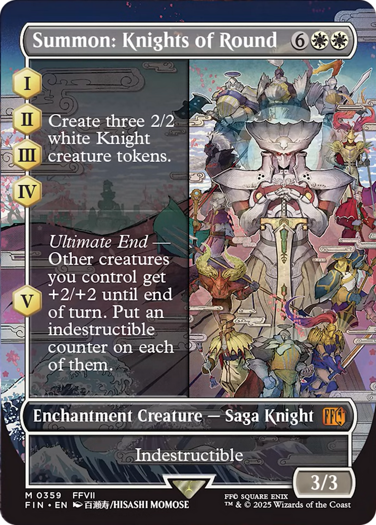 Summon: Knights of Round (Borderless) [FINAL FANTASY] | Chromatic Games