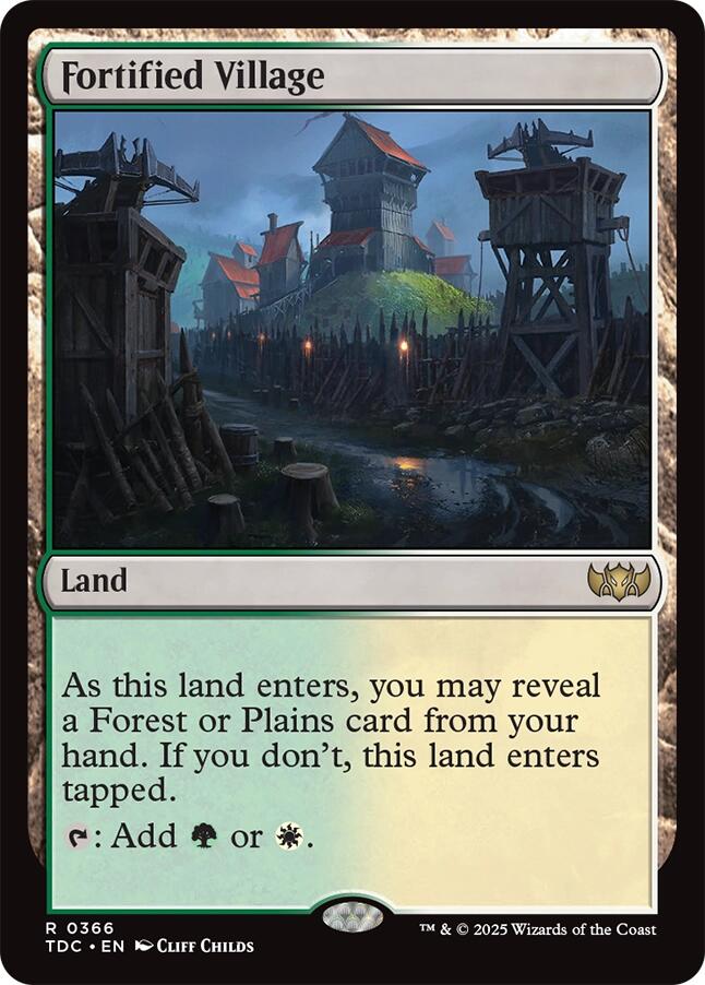 Fortified Village [Tarkir: Dragonstorm Commander] | Chromatic Games